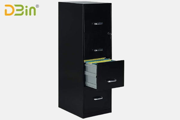 china black 4 drawer letter filing cabinet factory